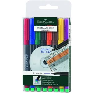 Faber-Castell 1523 09 Marker MULTIMARK permanent, Stärke: S, 8er Etui Faber-Castell 1523 09 Marker MULTIMARK permanent, Stärke: S, 8er Etui