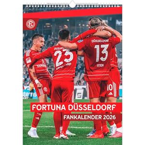 teNeues N Neumann Fortuna Düsseldorf 2026 – Wandkalender A3 (30x42 cm) mit 12 Monatsblättern, deutschem Kalendarium & Spiralbindung, Fußball-Fankalender mit Spielerfotografien in Rot-Weiß: Fankalender 2026 teNeues N Neumann Fortuna Düsseldorf 2026 – Wandkalender A3 (30x42 cm) mit 12 Monatsblättern, deutschem Kalendarium & Spiralbindung, Fußball-Fankalender mit Spielerfotografien in Rot-Weiß: Fankalender 2026