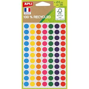 APLI 101781 – Packung mit 385 Tabletten in verschiedenen Farben, 100% recycelt, Durchmesser 8 mm APLI 101781 – Packung mit 385 Tabletten in verschiedenen Farben, 100% recycelt, Durchmesser 8 mm