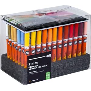 Molotow One4All 127HS Acryl Marker Complete Set (2,0 mm Strichstärke, hochdeckend und permanent, schnell trocknend, nachfüllbar, für fast alle Untergründe) 74 Stück sortiert Molotow One4All 127HS Acryl Marker Complete Set (2,0 mm Strichstärke, hochdeckend und permanent, schnell trocknend, nachfüllbar, für fast alle Untergründe) 74 Stück sortiert