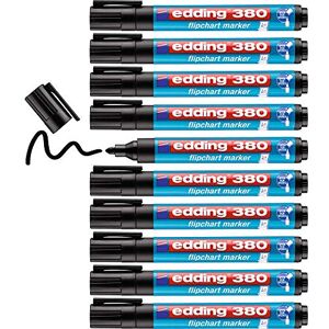 edding 380 Flipchart-Marker schwarz 10 Stifte Rundspitze 1,5-3 mm Stift zum Schreiben, Zeichnen und Markieren auf Flipcharts-Tinte schlägt nicht durch Papier trocknet nicht aus -farbintensiv edding 380 Flipchart-Marker schwarz 10 Stifte Rundspitze 1,5-3 mm Stift zum Schreiben, Zeichnen und Markieren auf Flipcharts-Tinte schlägt nicht durch Papier trocknet nicht aus -farbintensiv