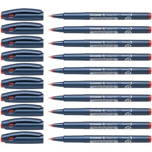 Schneider Topball 857 Tintenroller (stabiler Metallspitze, 0,6 mm) 10er Packung rot Schneider Topball 857 Tintenroller (stabiler Metallspitze, 0,6 mm) 10er Packung rot