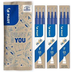 PILOT FriXion Ersatzminen 0.5 Farbe Blau Nachfüllminen mit radierbarer Tinte Kompatibel mit FriXion Ball & FriXion Clicker 0.5 feine Stärke 1 Stück (3er Pack) PILOT FriXion Ersatzminen 0.5 Farbe Blau Nachfüllminen mit radierbarer Tinte Kompatibel mit FriXion Ball & FriXion Clicker 0.5 feine Stärke 1 Stück (3er Pack)