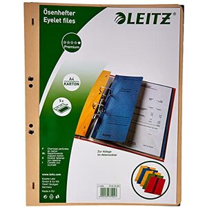 Leitz Ösenhefter (1/2 Vorderdeckel, A4, kfm. Heftung, Manilakarton, sortiert) 5 Stück Leitz Ösenhefter (1/2 Vorderdeckel, A4, kfm. Heftung, Manilakarton, sortiert) 5 Stück