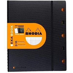 Rhodia 132151C Notizheft (Exabook mit Register und Innentasche, mit Lineal, DIN A4+, 80 Blatt, französische Lineatur) 1 Stück, schwarz Rhodia 132151C Notizheft (Exabook mit Register und Innentasche, mit Lineal, DIN A4+, 80 Blatt, französische Lineatur) 1 Stück, schwarz