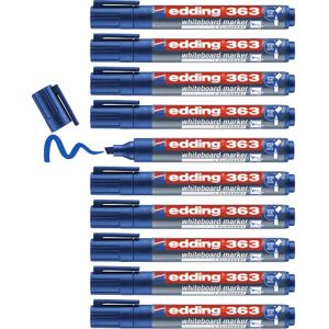 edding 363 Whiteboardmarker blau 10 Whiteboard Stifte Keilspitze 1-5 mm Boardmarker abwischbar für Whiteboard, Flipchart, Magnettafel, Pinnwand, Memoboard Sketchnotes nachfüllbar edding 363 Whiteboardmarker blau 10 Whiteboard Stifte Keilspitze 1-5 mm Boardmarker abwischbar für Whiteboard, Flipchart, Magnettafel, Pinnwand, Memoboard Sketchnotes nachfüllbar