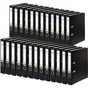 FALKEN Original 25er Pack PP-Color Kunststoff-Ordner. Made in Germany. 5 cm schmal DIN A4 schwarz Ringordner Vegan Aktenordner Briefordner Büroordner Plastikordner Schlitzordner FALKEN Original 25er Pack PP-Color Kunststoff-Ordner. Made in Germany. 5 cm schmal DIN A4 schwarz Ringordner Vegan Aktenordner Briefordner Büroordner Plastikordner Schlitzordner