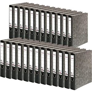 FALKEN Original 25er Pack Recycling-Ordner Wolkenmarmor. Made in Germany. 5 cm schmal DIN A4 schwarzer Rücken Ringordner Aktenordner Briefordner Büroordner Pappordner CO2-Neutral Blauer Engel FALKEN Original 25er Pack Recycling-Ordner Wolkenmarmor. Made in Germany. 5 cm schmal DIN A4 schwarzer Rücken Ringordner Aktenordner Briefordner Büroordner Pappordner CO2-Neutral Blauer Engel