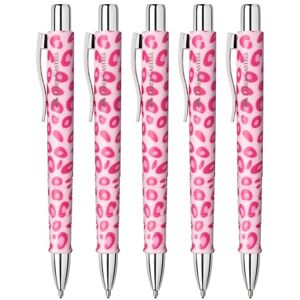 Faber-Castell 205288 Kugelschreiber Poly Ball Leo Sugarspots rosa, 5 Stück, mit auswechselbarer XB Mine, dokumentenecht Faber-Castell 205288 Kugelschreiber Poly Ball Leo Sugarspots rosa, 5 Stück, mit auswechselbarer XB Mine, dokumentenecht