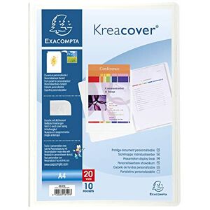 Exacompta Porte vues prolypropylene rigide krea cover 20 vues a4 Exacompta Porte vues prolypropylene rigide krea cover 20 vues a4