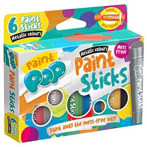CRAZY POP Bleistifte für verschiedene Oberflächen – ideal zum Ausmalen, Dekorieren und Personalisieren – schnell trocknend – fleckenfrei – leicht zu greifen – leicht zu reinigen – Set mit 6 CRAZY POP Bleistifte für verschiedene Oberflächen – ideal zum Ausmalen, Dekorieren und Personalisieren – schnell trocknend – fleckenfrei – leicht zu greifen – leicht zu reinigen – Set mit 6