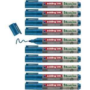 edding 28 Ecoline Whiteboardmarker blau 10 Whiteboard Stifte Rundspitze 1,5-3 mm Boardmarker abwischbar Whiteboard, Flipchart, Magnettafel, Pinnwand, Memoboard Sketchnotes nachfüllbar edding 28 Ecoline Whiteboardmarker blau 10 Whiteboard Stifte Rundspitze 1,5-3 mm Boardmarker abwischbar Whiteboard, Flipchart, Magnettafel, Pinnwand, Memoboard Sketchnotes nachfüllbar