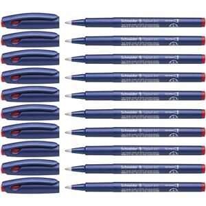 Schneider Topball 847 Tintenroller (Kunststoffspitze, 0,5 mm) 10er Packung rot Schneider Topball 847 Tintenroller (Kunststoffspitze, 0,5 mm) 10er Packung rot