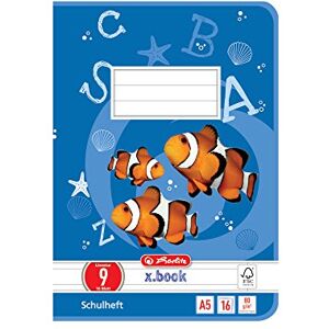Herlitz Schulheft x.book A5, Lineatur 9, 4. Klasse, liniert mit weißem Rand, 16 Blatt, 10 Stück Herlitz Schulheft x.book A5, Lineatur 9, 4. Klasse, liniert mit weißem Rand, 16 Blatt, 10 Stück