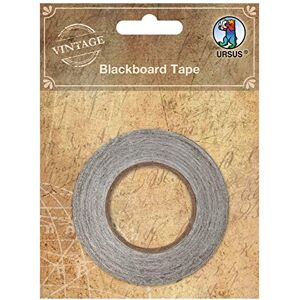Ursus 40710000 Blackboard Tape, Klebeband aus Tafelfolie, schwarz, aufgerollt, ca. 2 cm x 5 m, selbstklebend, zur individuellen Beschriftung mit Kreide und Kreidemarkern Ursus 40710000 Blackboard Tape, Klebeband aus Tafelfolie, schwarz, aufgerollt, ca. 2 cm x 5 m, selbstklebend, zur individuellen Beschriftung mit Kreide und Kreidemarkern