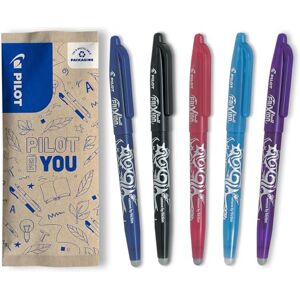 PILOT FriXion Ball 0.7 Set – 5 Stück: Blau/Hellbl/Schwarz/Pink/Violett, Radierbare Tintenroller 0,4mm Strichstärke, angenehme Schreibführung beim Schreiben, thermosensitive Tinte, austauschbare Mine PILOT FriXion Ball 0.7 Set – 5 Stück: Blau/Hellbl/Schwarz/Pink/Violett, Radierbare Tintenroller 0,4mm Strichstärke, angenehme Schreibführung beim Schreiben, thermosensitive Tinte, austauschbare Mine