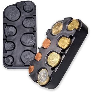 effektivo Euro Münzspender 2 Stück im Doppelpack Münzhalter Münzsammler Münzbox Kleingeld Sortierer effektivo Euro Münzspender 2 Stück im Doppelpack Münzhalter Münzsammler Münzbox Kleingeld Sortierer