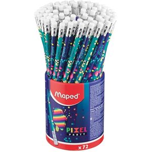MAPED HB Bleistift - Dreieckig mit Radiergummi - 72 Stück MAPED HB Bleistift - Dreieckig mit Radiergummi - 72 Stück