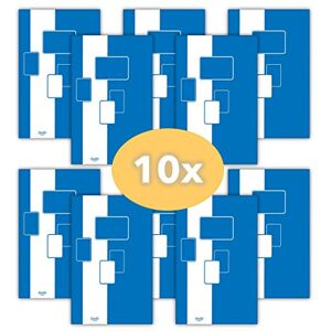 Bantex Notizblock / Briefblock A5, kariert, 50 Blatt Budget, 10 Stück Packung 400116559 blau Bantex Notizblock / Briefblock A5, kariert, 50 Blatt Budget, 10 Stück Packung 400116559 blau