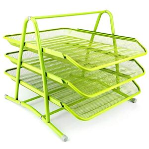 Leviatan Ablage Schubladen für Dokumente 3 Schubfächer Briefablage Organizer Mesh Limonenfarben Leviatan Ablage Schubladen für Dokumente 3 Schubfächer Briefablage Organizer Mesh Limonenfarben