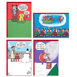 Hallmark Shoebox Lustige Weihnachtskarten Sortiment, Festliche Cartoons (4 Designs, 24 Karten mit Umschlägen) Hallmark Shoebox Lustige Weihnachtskarten Sortiment, Festliche Cartoons (4 Designs, 24 Karten mit Umschlägen)
