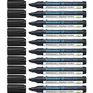 Schneider Maxx 293 Whiteboardmarker (Strichstärke: 2+5 mm, nachfüllbar) 10er Packung schwarz Schneider Maxx 293 Whiteboardmarker (Strichstärke: 2+5 mm, nachfüllbar) 10er Packung schwarz