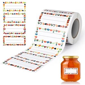 AiQInu 500 Stück Marmeladen Etiketten Selbstklebend, Etiketten Zum Beschriften, Klebeetiketten Marmelade Für Marmeladengläser Flaschen Gewürzgläser AiQInu 500 Stück Marmeladen Etiketten Selbstklebend, Etiketten Zum Beschriften, Klebeetiketten Marmelade Für Marmeladengläser Flaschen Gewürzgläser