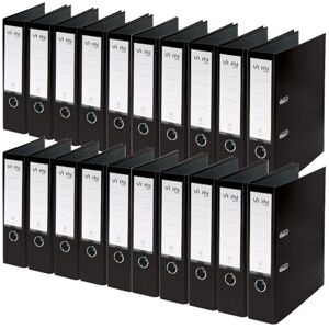 Leitz VON Ordner A4, 20er Pack, Karton mit Kunststoffeinband, 80 mm Rückenbreite, Für 600 Blatt, Blauer Engel & FSC-zertifiziert, Für Schule, Studium & Zuhause, Schwarz, 10550095 Leitz VON Ordner A4, 20er Pack, Karton mit Kunststoffeinband, 80 mm Rückenbreite, Für 600 Blatt, Blauer Engel & FSC-zertifiziert, Für Schule, Studium & Zuhause, Schwarz, 10550095