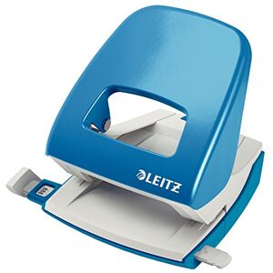 Leitz Büro Locher aus Metall, Für 30 Blatt, Anschlagschiene mit Formatangaben, Ergonomisches Design, hellblau, 50080030 Leitz Büro Locher aus Metall, Für 30 Blatt, Anschlagschiene mit Formatangaben, Ergonomisches Design, hellblau, 50080030
