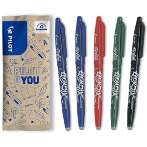 PILOT FriXion Ball 0.7 Set – 5 Stück: 2x Blau, 1x Schwarz/Rot/Grün – Radierbare Tintenroller 0,4 mm Strichstärke, angenehme Schreibführung beim Schreiben, thermosensitive Tinte, austauschbare Mine PILOT FriXion Ball 0.7 Set – 5 Stück: 2x Blau, 1x Schwarz/Rot/Grün – Radierbare Tintenroller 0,4 mm Strichstärke, angenehme Schreibführung beim Schreiben, thermosensitive Tinte, austauschbare Mine