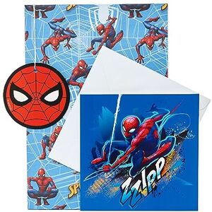 UK Greetings Marvel Geschenkpapier, Karte und Etikett, Multipack für Ihn/Jungen, Spider-Man-Design UK Greetings Marvel Geschenkpapier, Karte und Etikett, Multipack für Ihn/Jungen, Spider-Man-Design