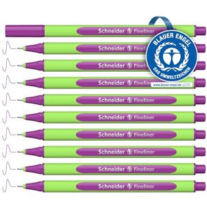 Schneider Line-Up Fineliner (Strichstärke 0,4 mm, aus biobasiertem Kunststoff, ausgezeichnet mit Der blaue Engel) 10 Stück, electric-purple Schneider Line-Up Fineliner (Strichstärke 0,4 mm, aus biobasiertem Kunststoff, ausgezeichnet mit Der blaue Engel) 10 Stück, electric-purple