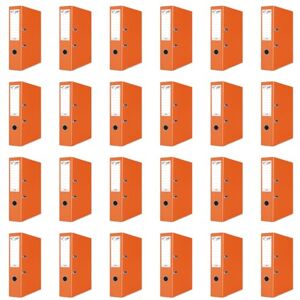 OFFICER PRODUCTS PRODUCTS 24er Pack Ordner Orange A4/75 mm/Papier Pappe/Kunststoffbezug PP Schlitzordner Büroordner Pappordner Aktenordner Metall Kantenschutz OFFICER PRODUCTS PRODUCTS 24er Pack Ordner Orange A4/75 mm/Papier Pappe/Kunststoffbezug PP Schlitzordner Büroordner Pappordner Aktenordner Metall Kantenschutz