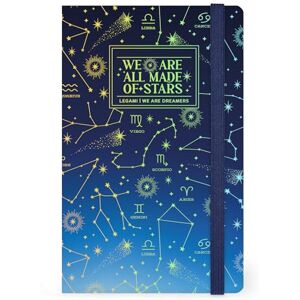 LEGAMI Notizbuch mit linierten Medium, Stars, 164 Seiten, Endtasche, letzte 24 Seiten herausnehmbar, elastischer Verschluss, abgerundete Ecken, FSCzertifiziertes Papier, 13x21 cm LEGAMI Notizbuch mit linierten Medium, Stars, 164 Seiten, Endtasche, letzte 24 Seiten herausnehmbar, elastischer Verschluss, abgerundete Ecken, FSCzertifiziertes Papier, 13x21 cm