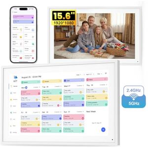 NEWYES 15,6 Zoll Digitaler Familienplaner Full HD Touchscreen mit Wand Kalender, Fotorahmen (1920x1080), Uhr, Planner, Essensplaner für Familie Senioren NEWYES 15,6 Zoll Digitaler Familienplaner Full HD Touchscreen mit Wand Kalender, Fotorahmen (1920x1080), Uhr, Planner, Essensplaner für Familie Senioren