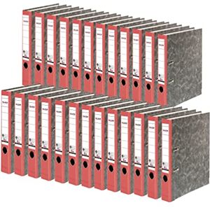 FALKEN Original 25er Pack Recycling-Ordner Wolkenmarmor. Made in Germany. 5 cm schmal DIN A4 roter Rücken Ringordner Aktenordner Briefordner Büroordner Pappordner CO2-Neutral Blauer Engel FALKEN Original 25er Pack Recycling-Ordner Wolkenmarmor. Made in Germany. 5 cm schmal DIN A4 roter Rücken Ringordner Aktenordner Briefordner Büroordner Pappordner CO2-Neutral Blauer Engel