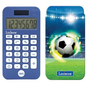 Lexibook , Fußball-Taschenrechner mit Schutzhülle, konventionelle und erweiterte Rechnerfunktionen, Batterie- und solarbetrieben, blau, C45FO Lexibook , Fußball-Taschenrechner mit Schutzhülle, konventionelle und erweiterte Rechnerfunktionen, Batterie- und solarbetrieben, blau, C45FO