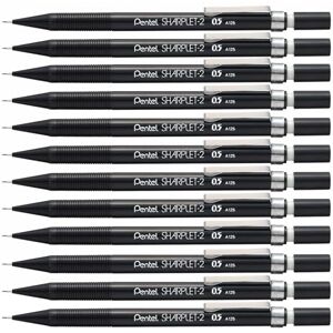 Pentel Sharplet-2 A125 Druckbleistift, 0.5 mm, Härtegrad HB, schwarz (12 Stück) Pentel Sharplet-2 A125 Druckbleistift, 0.5 mm, Härtegrad HB, schwarz (12 Stück)