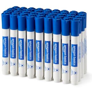 Amazon Basics Low-Odor Dry Erase Whiteboard Markers, Fine Tip, Blue, 36 Count Amazon Basics Low-Odor Dry Erase Whiteboard Markers, Fine Tip, Blue, 36 Count