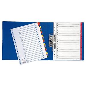 Esselte Register A4 A-Z, robuster Karton mit Mylar-verstärkten Reitern, blau/mehrfarbig Esselte Register A4 A-Z, robuster Karton mit Mylar-verstärkten Reitern, blau/mehrfarbig