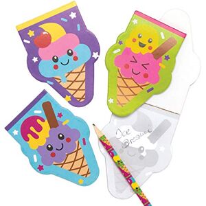 Baker Ross Eiscreme-Notizblöcke, für Kinder-Partytaschen und kleines Spielzeug für Kinder (Packung mit 12) Baker Ross Eiscreme-Notizblöcke, für Kinder-Partytaschen und kleines Spielzeug für Kinder (Packung mit 12)