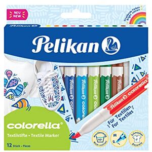 Pelikan 814584 Textilstift Colorella, 12 Stifte in Faltschachtel Pelikan 814584 Textilstift Colorella, 12 Stifte in Faltschachtel