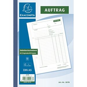 Exacompta 267B Manifolds Auftrag DIN A5, 2 x 40 Blatt Exacompta 267B Manifolds Auftrag DIN A5, 2 x 40 Blatt
