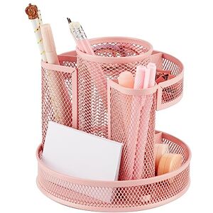 Annova Schreibtisch-Organizer, drehbar, mit 5 Fächern, rund, drehbar, für Süßigkeiten/Stifte, Schreibtisch, Zubehör, Büro, Kunstbedarf, Aufbewahrung, Klassenzimmer, Zuhause (Hellrosa) Annova Schreibtisch-Organizer, drehbar, mit 5 Fächern, rund, drehbar, für Süßigkeiten/Stifte, Schreibtisch, Zubehör, Büro, Kunstbedarf, Aufbewahrung, Klassenzimmer, Zuhause (Hellrosa)