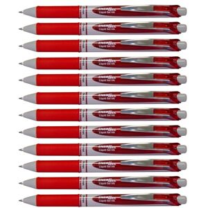 Pentel EnerGel Eco BL77E Gelschreiber mit Druckmechanik, rot (12 Stück) Pentel EnerGel Eco BL77E Gelschreiber mit Druckmechanik, rot (12 Stück)