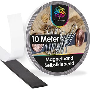OfficeTree 10 Meter Magnetband Selbstklebend Stark Selbstklebende Magnetstreifen zum Kleben Klebeband Magnet Magnetklebeband für Fliegengitter & Hörfiguren OfficeTree 10 Meter Magnetband Selbstklebend Stark Selbstklebende Magnetstreifen zum Kleben Klebeband Magnet Magnetklebeband für Fliegengitter & Hörfiguren