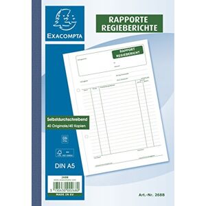 Exacompta 268B Manifolds Rapport Regieberichte DIN A5, 1 x 40 Blatt Exacompta 268B Manifolds Rapport Regieberichte DIN A5, 1 x 40 Blatt