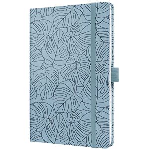 Sigel JN353 Notizbuch A5 liniert hellblau, schwarz, Tagebuch Jolie, Hardcover, Gummiband, Stifteschlaufe, Einstecktasche, aus nachhaltigem Papier Sigel JN353 Notizbuch A5 liniert hellblau, schwarz, Tagebuch Jolie, Hardcover, Gummiband, Stifteschlaufe, Einstecktasche, aus nachhaltigem Papier