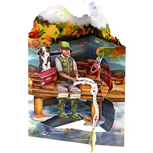 Santoro Swing-Karte, 3D-Pop-Up-Grußkarte – Angeln – für ihn, für Papa, Geburtstag, Vatertag (grau, weiß, braun, beige) Santoro Swing-Karte, 3D-Pop-Up-Grußkarte – Angeln – für ihn, für Papa, Geburtstag, Vatertag (grau, weiß, braun, beige)