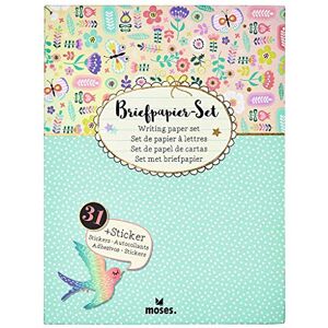 moses Flowers & Friends Briefpapier-Set Briefbögen, Briefumschläge und bunte Sticker in einer praktischen Aufbewahrungsmappe Utensilien für Brief-Freundinnen moses Flowers & Friends Briefpapier-Set Briefbögen, Briefumschläge und bunte Sticker in einer praktischen Aufbewahrungsmappe Utensilien für Brief-Freundinnen